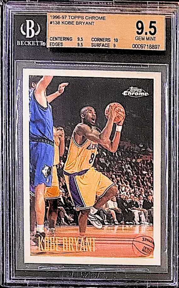 Kobe Bryant Topps chrome NBA trading cards 