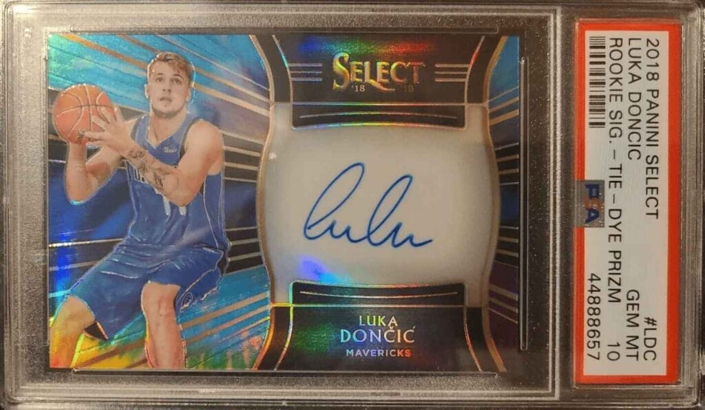 Luca Doncic Panini Select Rookie NBA trading card