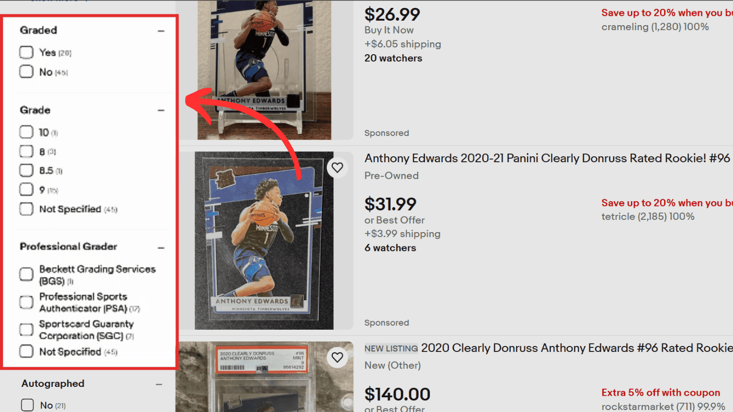 How to Use eBay to Find Trading Card Prices