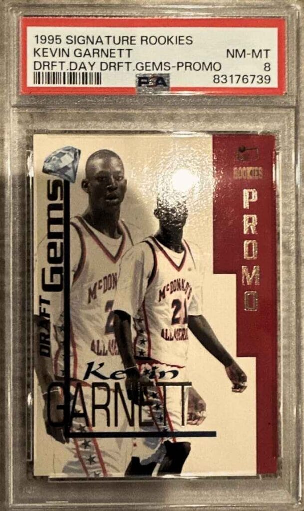 Kevin Garnett Signature Rookie NBA Trading Cards 