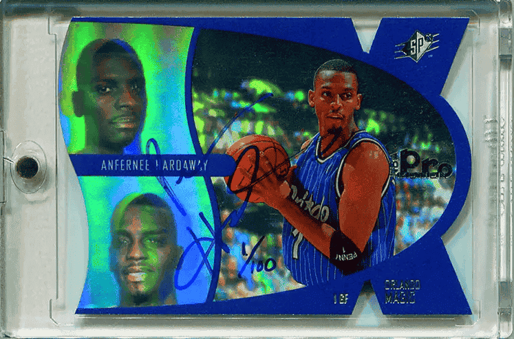 Anfernee Hardaway SPx promotion Auto NBA trading Rookie cards