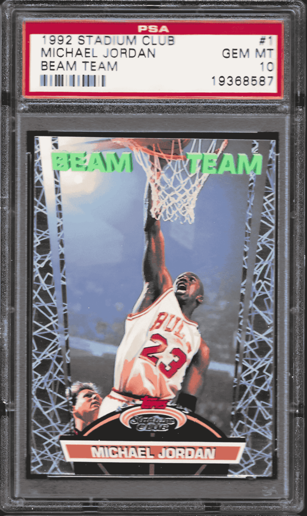 Michael Jordan Topps Beam Team NBA trading cards