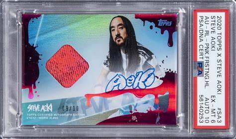 Steve Aoki Topps 2020 Baseball trading card